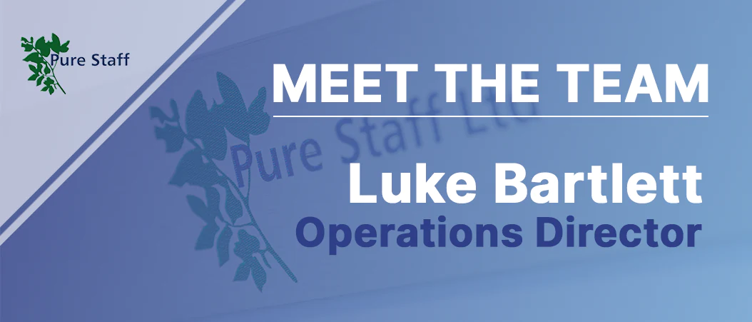 A banner image introducing Operations Director Luke Bartlett.