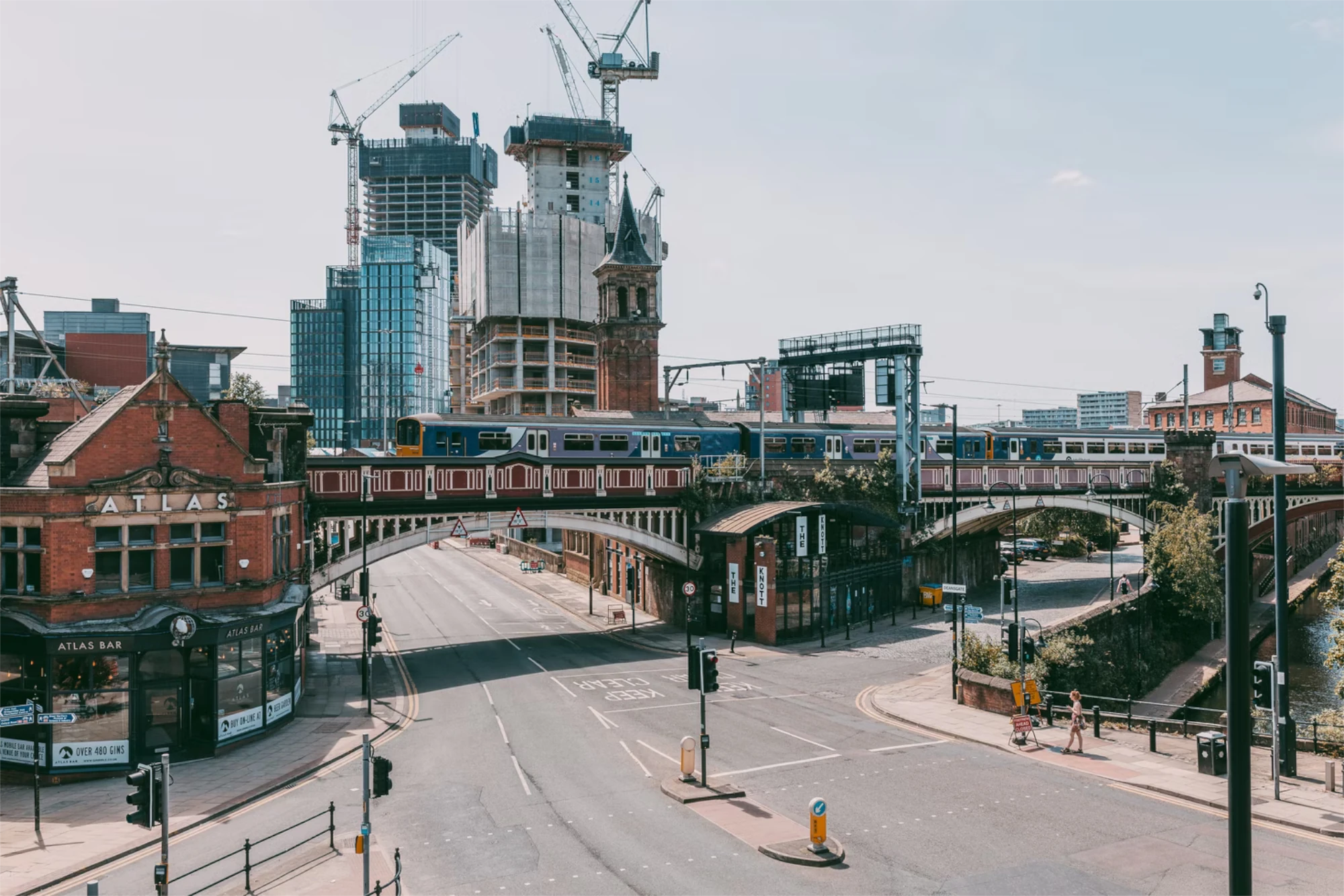 An image of a road in Manchester