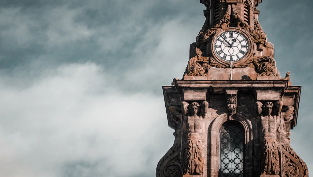 An image of a clock tower in Stoke on Trent