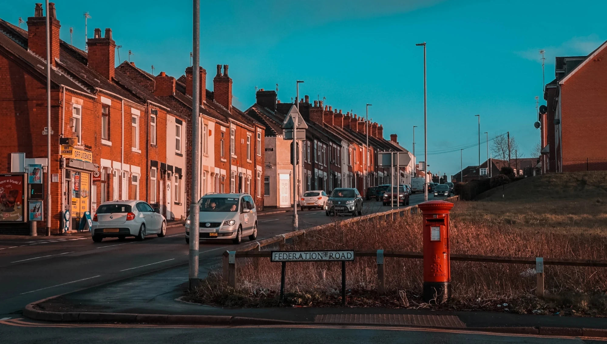 An image of a road in Stoke on Trent