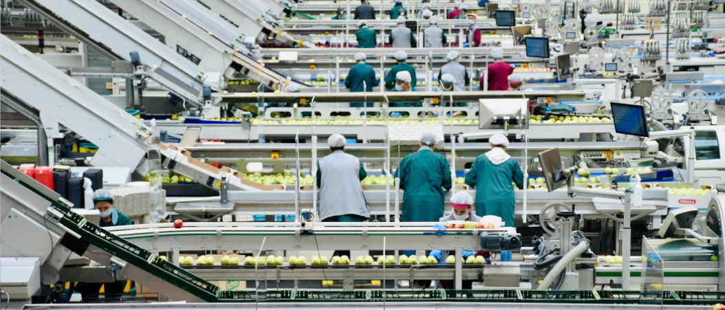 Image of an Apple Factory.