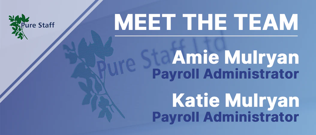 A banner image of the Meet the Team banner for Amie and Katie.