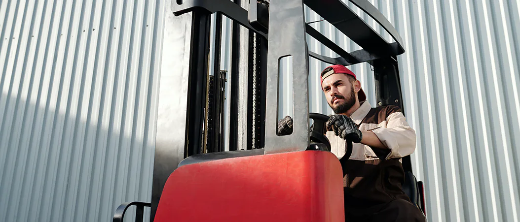 Image of a forklift driver.