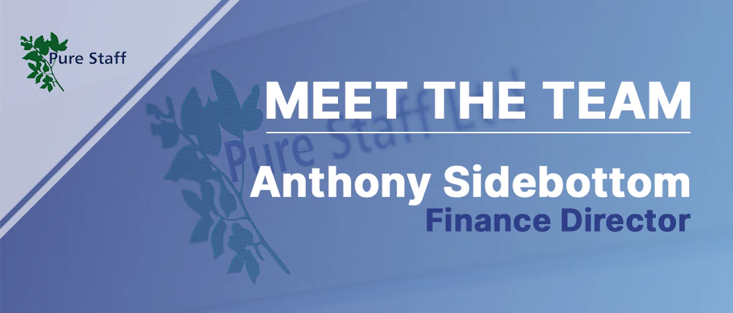 A blog banner image for the Meet The Team article for Anthony Sidebottom.