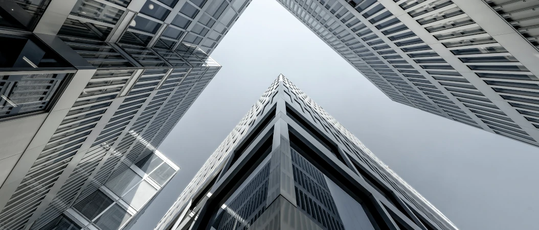 A banner image of commercial buildings.