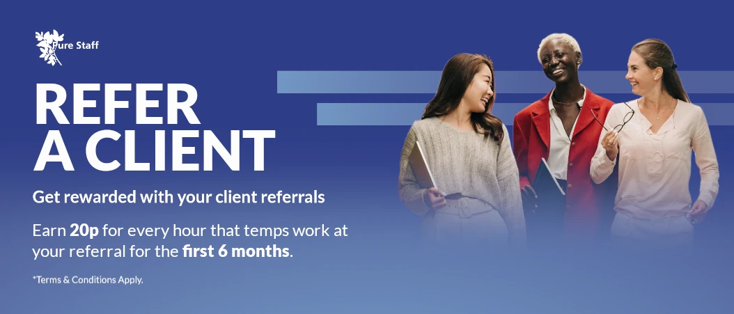 Pure Staff - Refer A Client Banner