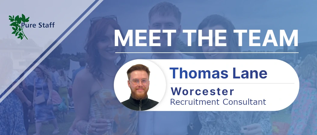 Meet the Team blog banner for Thomas Lane at Pure Staff.